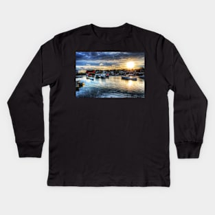 Motif #1 Sunrise Rockport MA Kids Long Sleeve T-Shirt